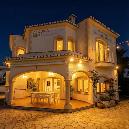 Villa Holavivienda - De Lujo A Pie De Playa Con Piscina Privada *